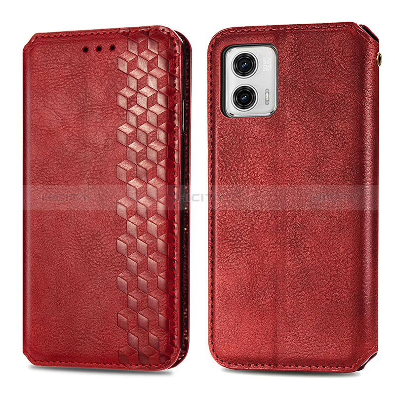 Coque Portefeuille Livre Cuir Etui Clapet S01D pour Motorola Moto G73 5G Plus