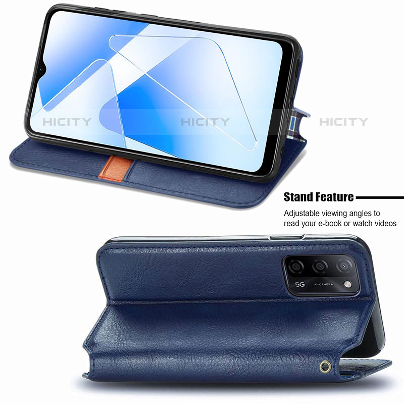 Coque Portefeuille Livre Cuir Etui Clapet S01D pour Oppo A53s 5G Plus