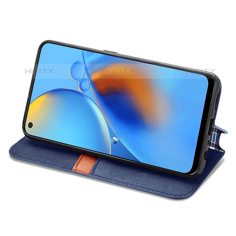 Coque Portefeuille Livre Cuir Etui Clapet S01D pour Oppo A74 4G Plus