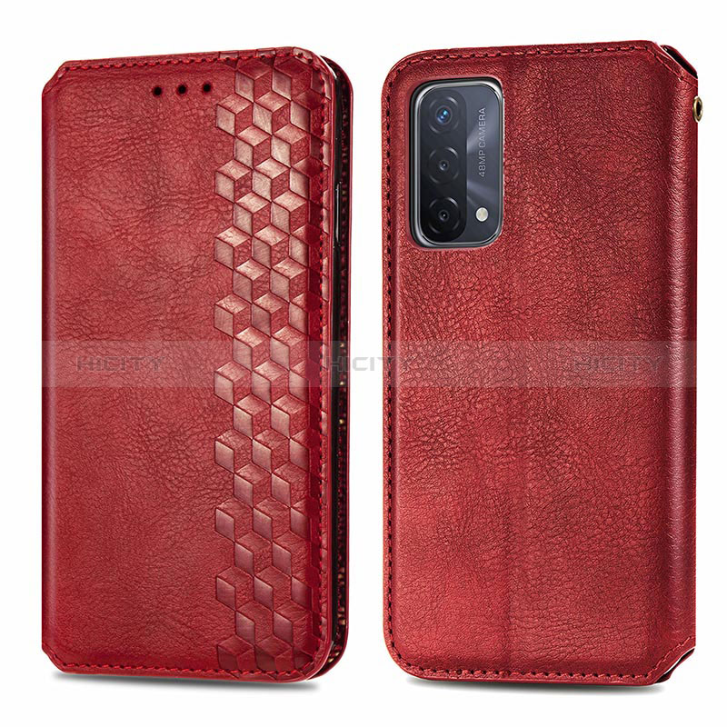 Coque Portefeuille Livre Cuir Etui Clapet S01D pour Oppo A74 5G Plus