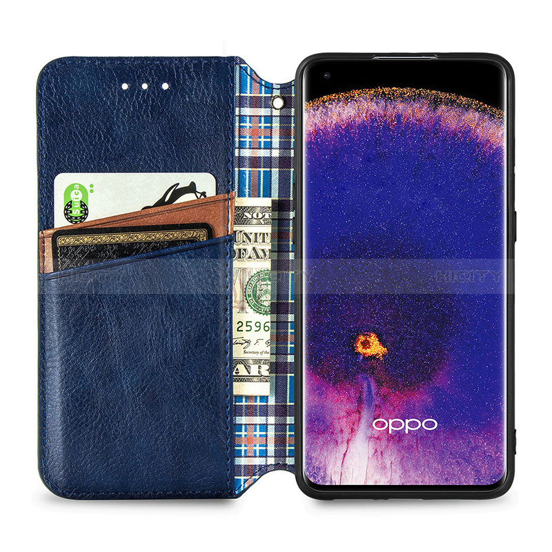 Coque Portefeuille Livre Cuir Etui Clapet S01D pour Oppo Find X5 5G Plus