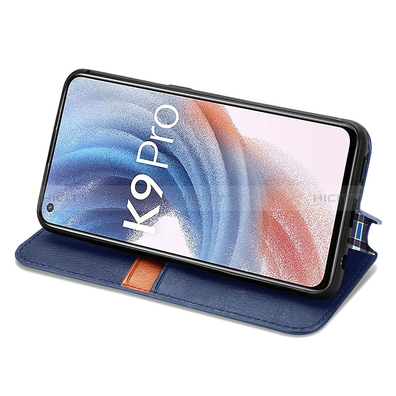 Coque Portefeuille Livre Cuir Etui Clapet S01D pour Oppo K9 Pro 5G Plus