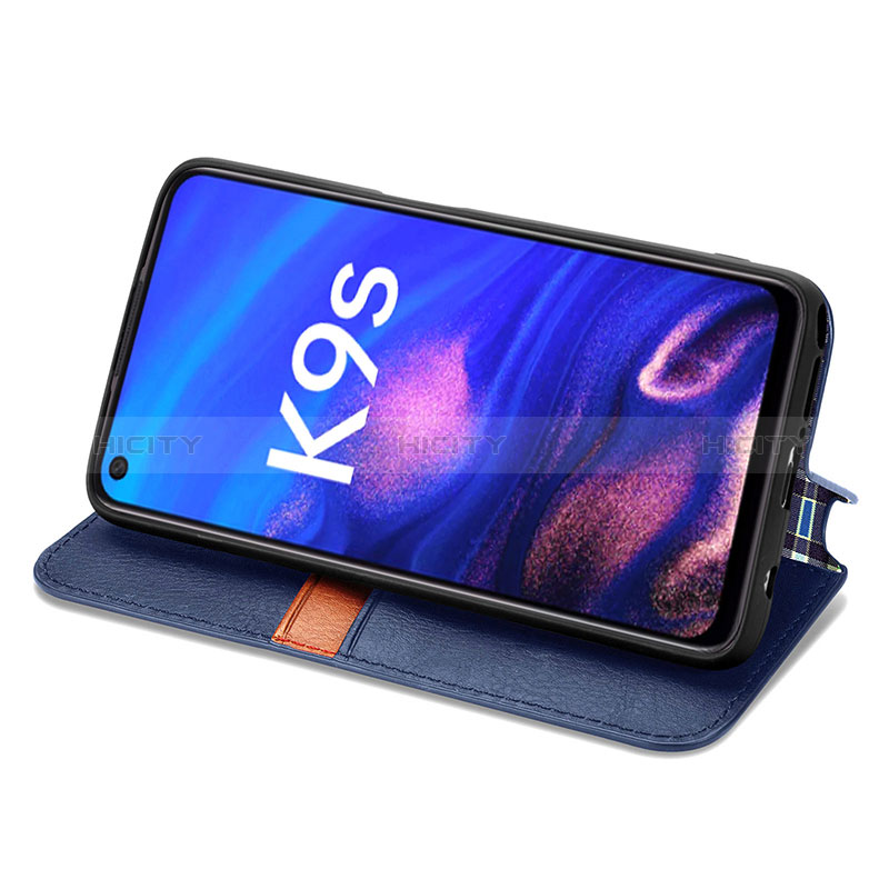 Coque Portefeuille Livre Cuir Etui Clapet S01D pour Oppo K9S 5G Plus