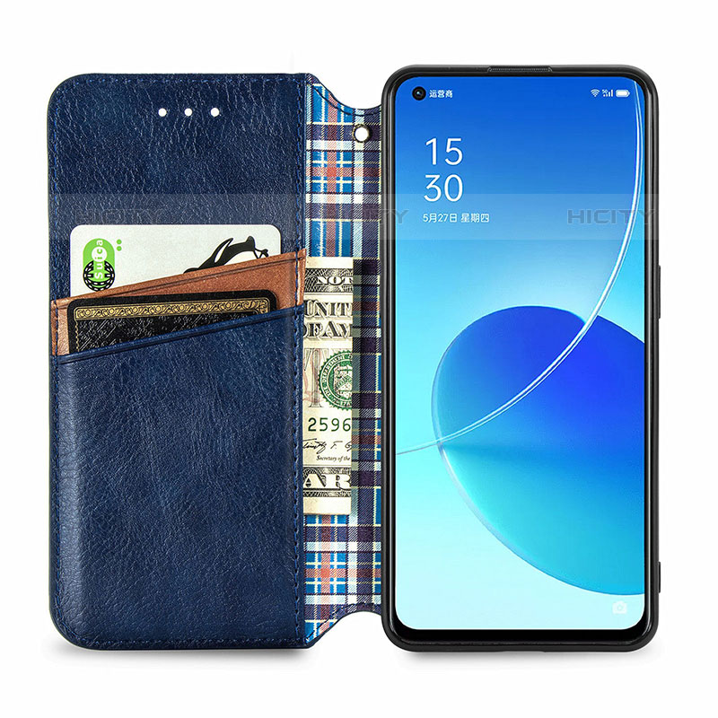 Coque Portefeuille Livre Cuir Etui Clapet S01D pour Oppo Reno6 5G Plus