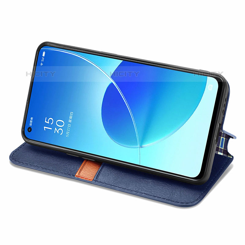 Coque Portefeuille Livre Cuir Etui Clapet S01D pour Oppo Reno6 5G Plus