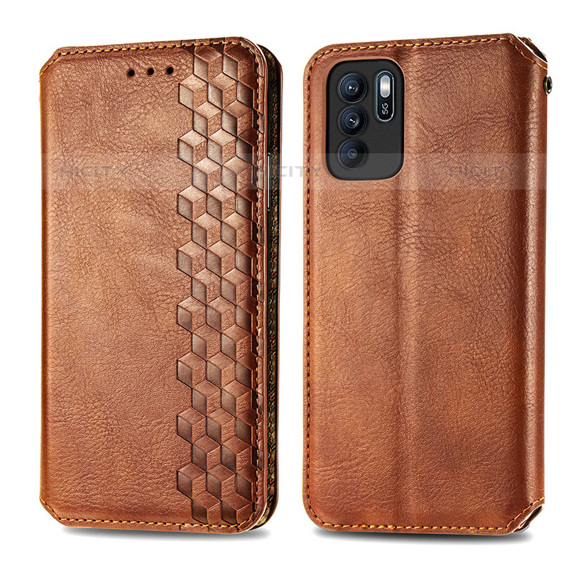 Coque Portefeuille Livre Cuir Etui Clapet S01D pour Oppo Reno6 Z 5G Plus