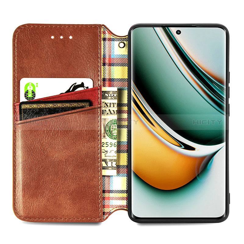 Coque Portefeuille Livre Cuir Etui Clapet S01D pour Realme 11 Pro+ Plus 5G Plus