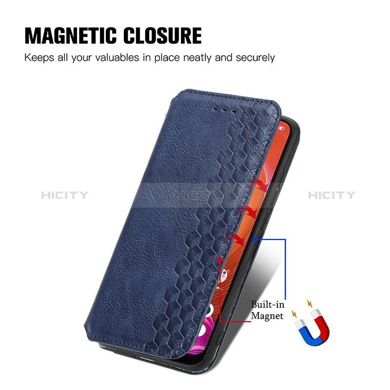 Coque Portefeuille Livre Cuir Etui Clapet S01D pour Realme C11 (2021) Plus