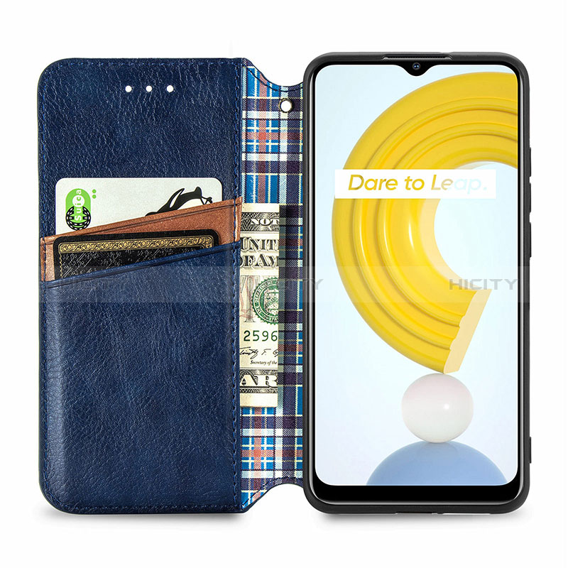 Coque Portefeuille Livre Cuir Etui Clapet S01D pour Realme C21Y Plus