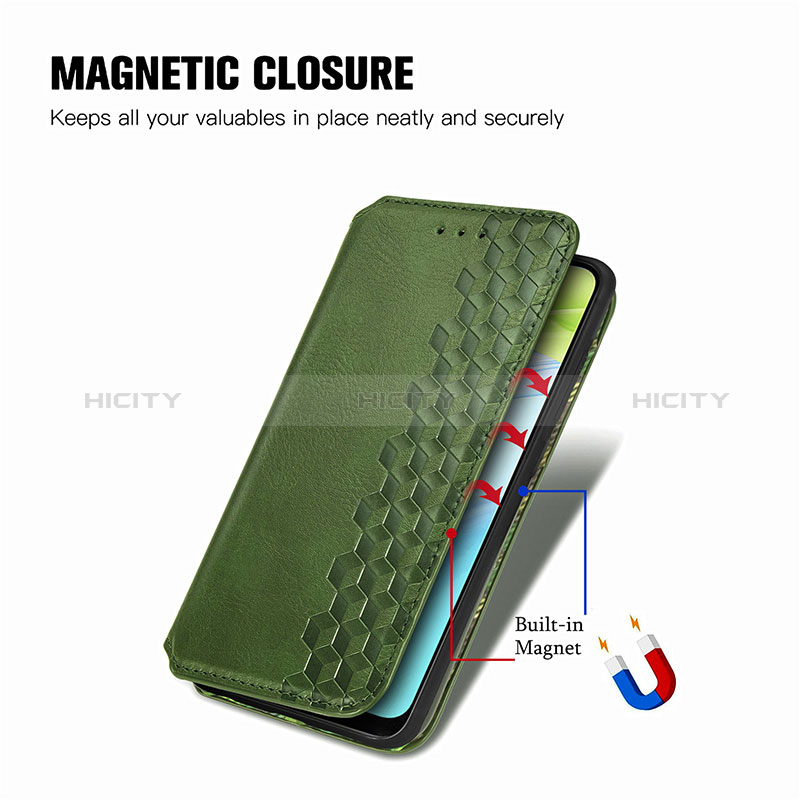 Coque Portefeuille Livre Cuir Etui Clapet S01D pour Realme C30 Plus