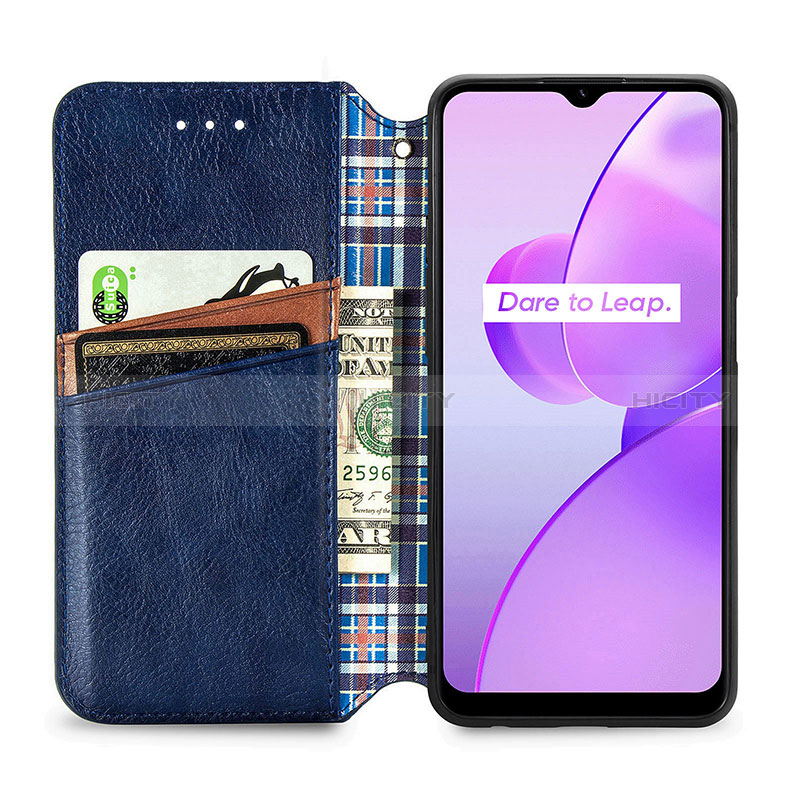 Coque Portefeuille Livre Cuir Etui Clapet S01D pour Realme C31 Plus