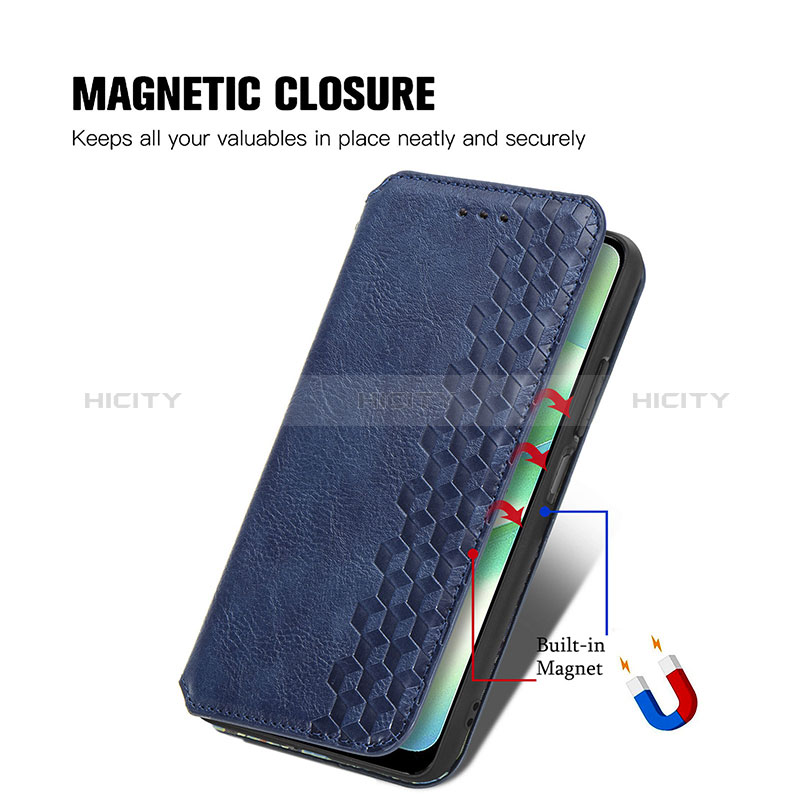 Coque Portefeuille Livre Cuir Etui Clapet S01D pour Realme C33 (2023) Plus