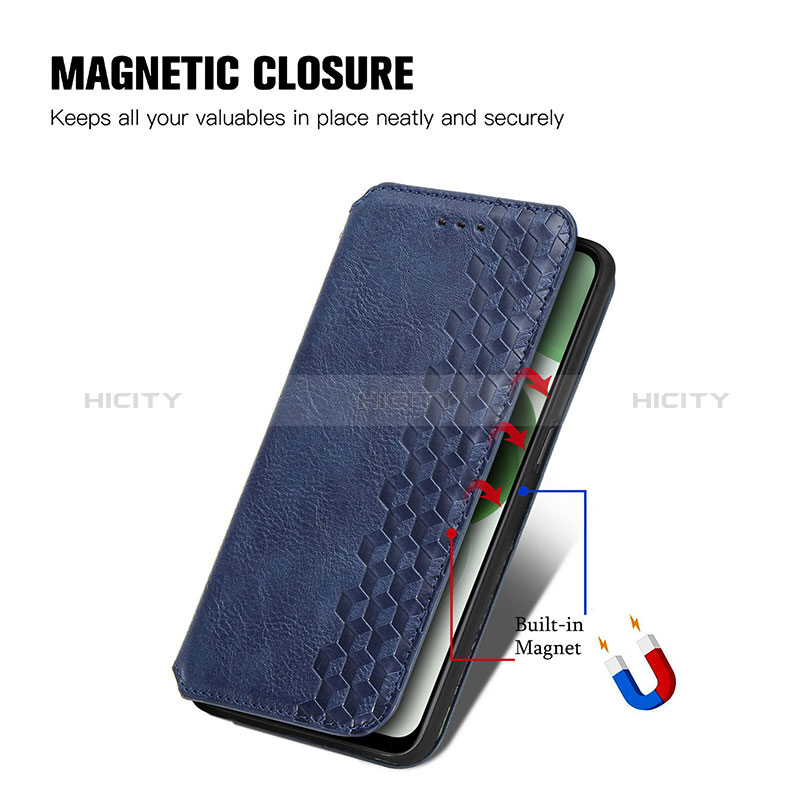 Coque Portefeuille Livre Cuir Etui Clapet S01D pour Realme C35 Plus