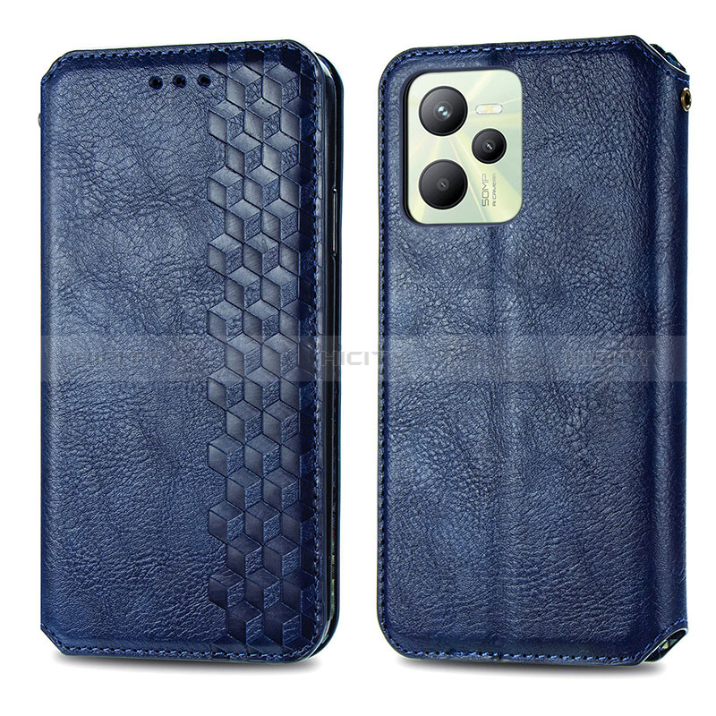 Coque Portefeuille Livre Cuir Etui Clapet S01D pour Realme C35 Plus