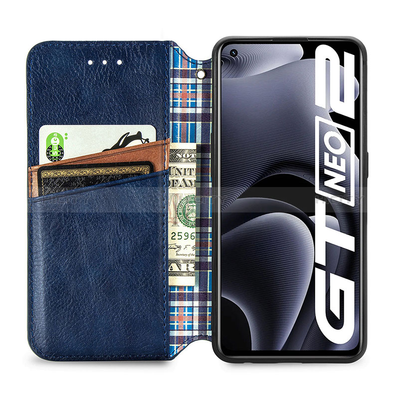 Coque Portefeuille Livre Cuir Etui Clapet S01D pour Realme GT Neo 3T 5G Plus