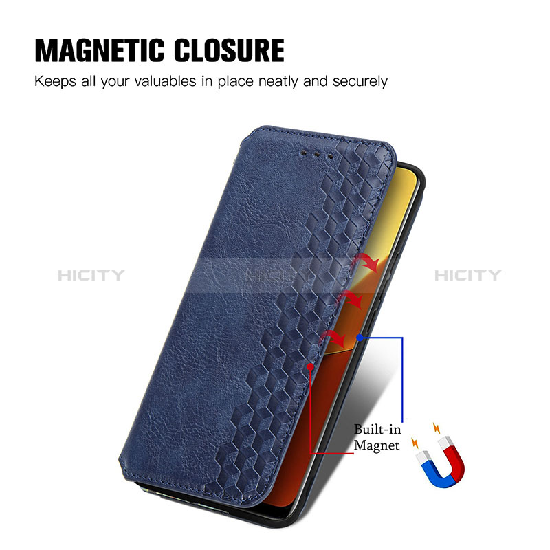 Coque Portefeuille Livre Cuir Etui Clapet S01D pour Realme Narzo 60 5G Plus