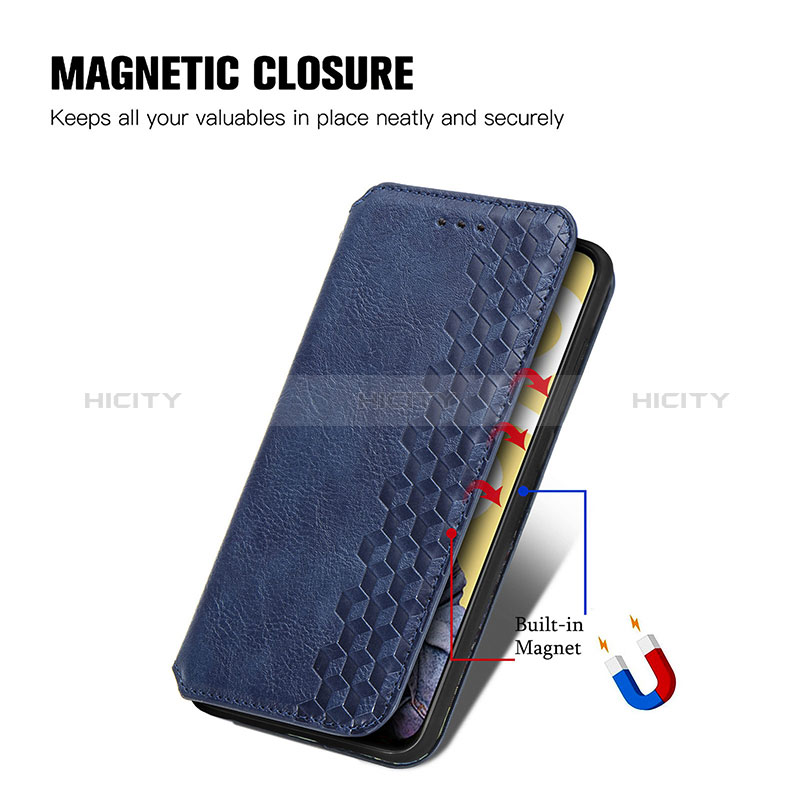 Coque Portefeuille Livre Cuir Etui Clapet S01D pour Realme Narzo N55 Plus