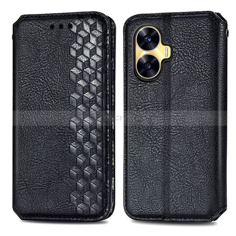 Coque Portefeuille Livre Cuir Etui Clapet S01D pour Realme Narzo N55 Plus