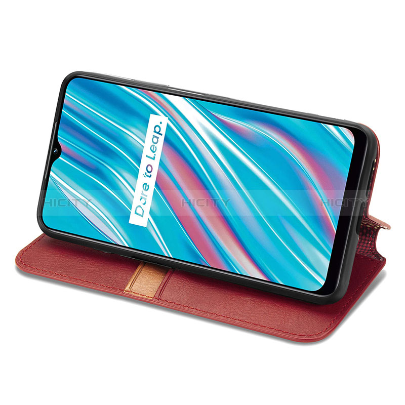 Coque Portefeuille Livre Cuir Etui Clapet S01D pour Realme V11 5G Plus