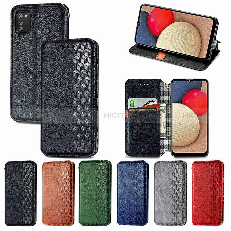 Coque Portefeuille Livre Cuir Etui Clapet S01D pour Samsung Galaxy A02s Plus