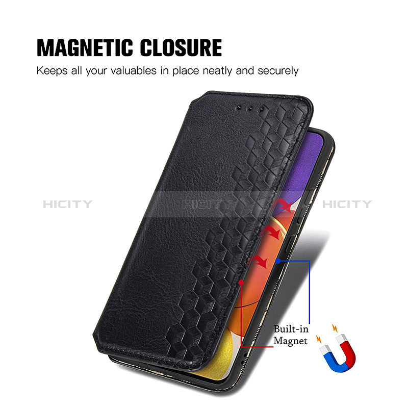 Coque Portefeuille Livre Cuir Etui Clapet S01D pour Samsung Galaxy A15 4G Plus