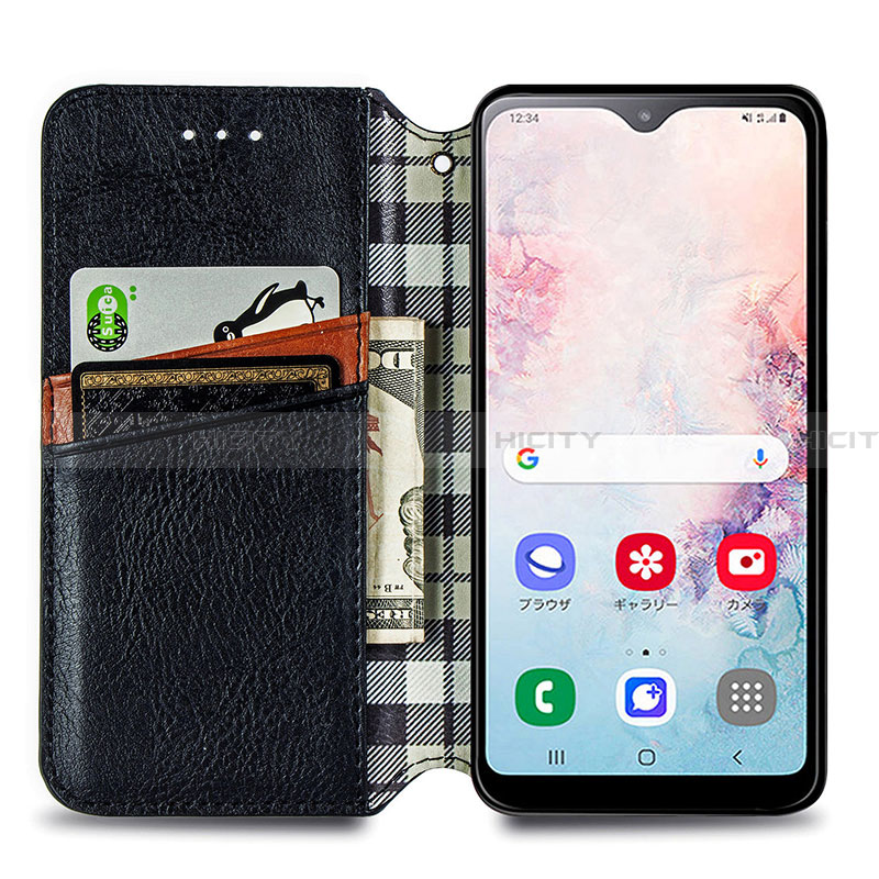 Coque Portefeuille Livre Cuir Etui Clapet S01D pour Samsung Galaxy A20 SC-02M SCV46 Plus