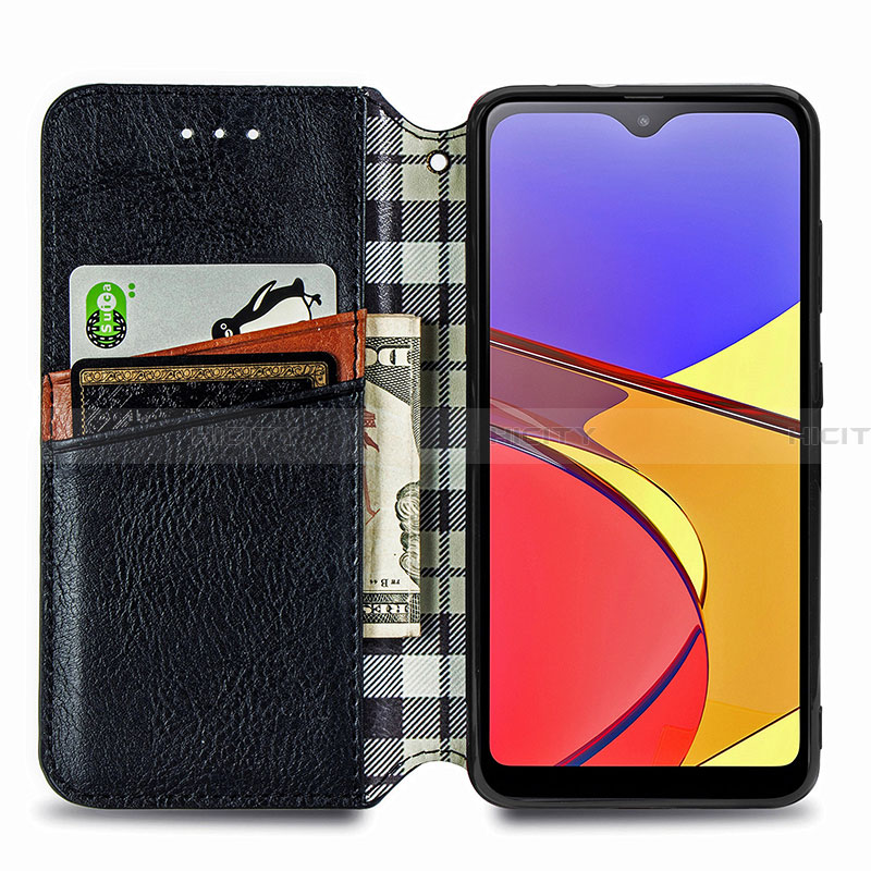 Coque Portefeuille Livre Cuir Etui Clapet S01D pour Samsung Galaxy A21 SC-42A Plus