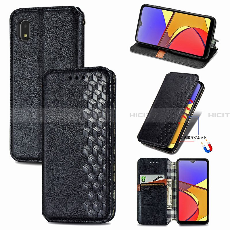 Coque Portefeuille Livre Cuir Etui Clapet S01D pour Samsung Galaxy A21 SC-42A Plus