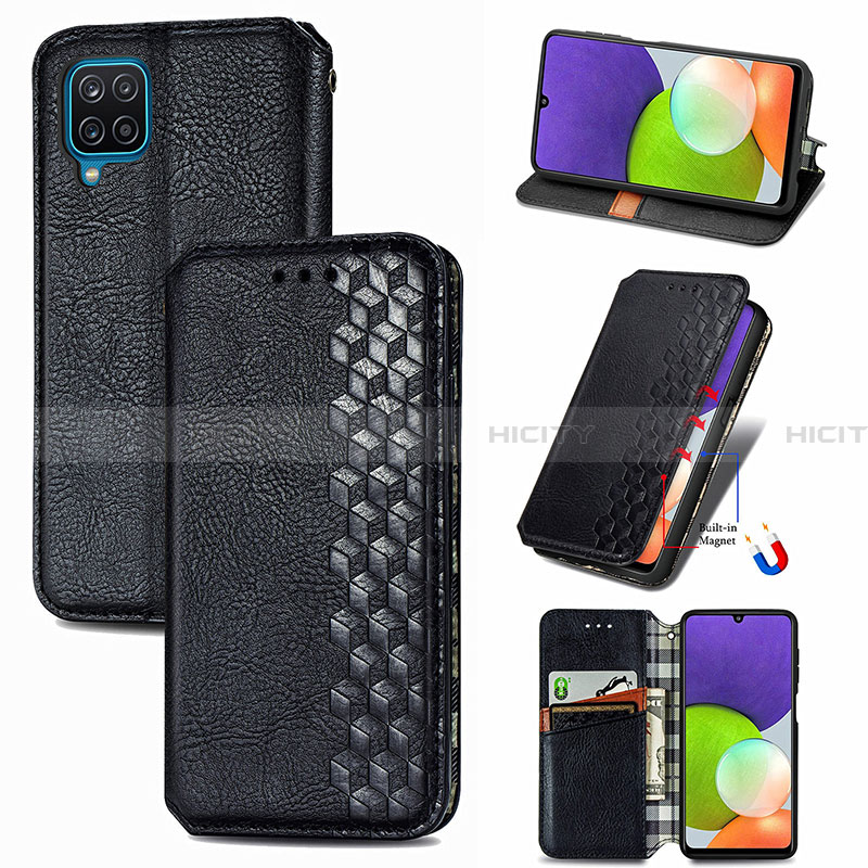 Coque Portefeuille Livre Cuir Etui Clapet S01D pour Samsung Galaxy A22 4G Plus