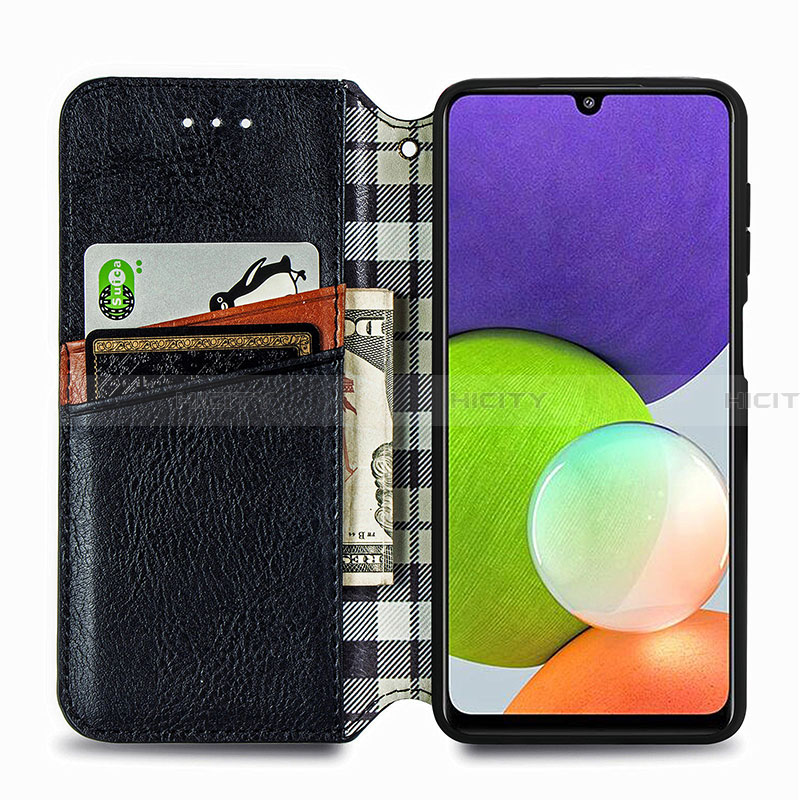 Coque Portefeuille Livre Cuir Etui Clapet S01D pour Samsung Galaxy A22 4G Plus