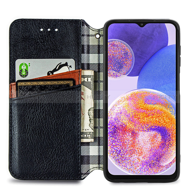 Coque Portefeuille Livre Cuir Etui Clapet S01D pour Samsung Galaxy A23 5G Plus