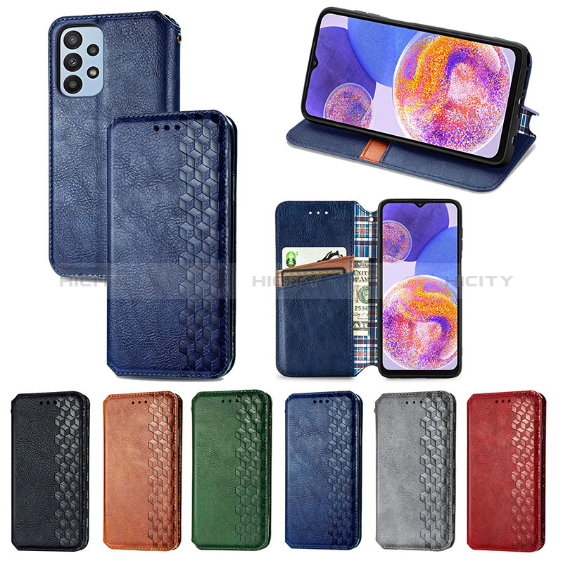 Coque Portefeuille Livre Cuir Etui Clapet S01D pour Samsung Galaxy A23 5G Plus