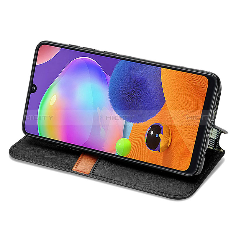 Coque Portefeuille Livre Cuir Etui Clapet S01D pour Samsung Galaxy A31 Plus