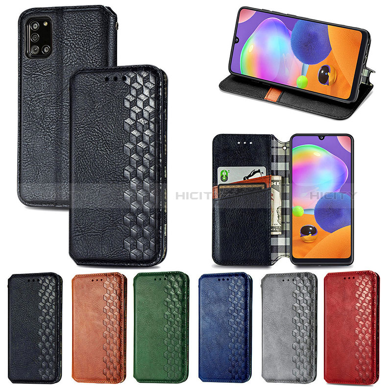 Coque Portefeuille Livre Cuir Etui Clapet S01D pour Samsung Galaxy A31 Plus