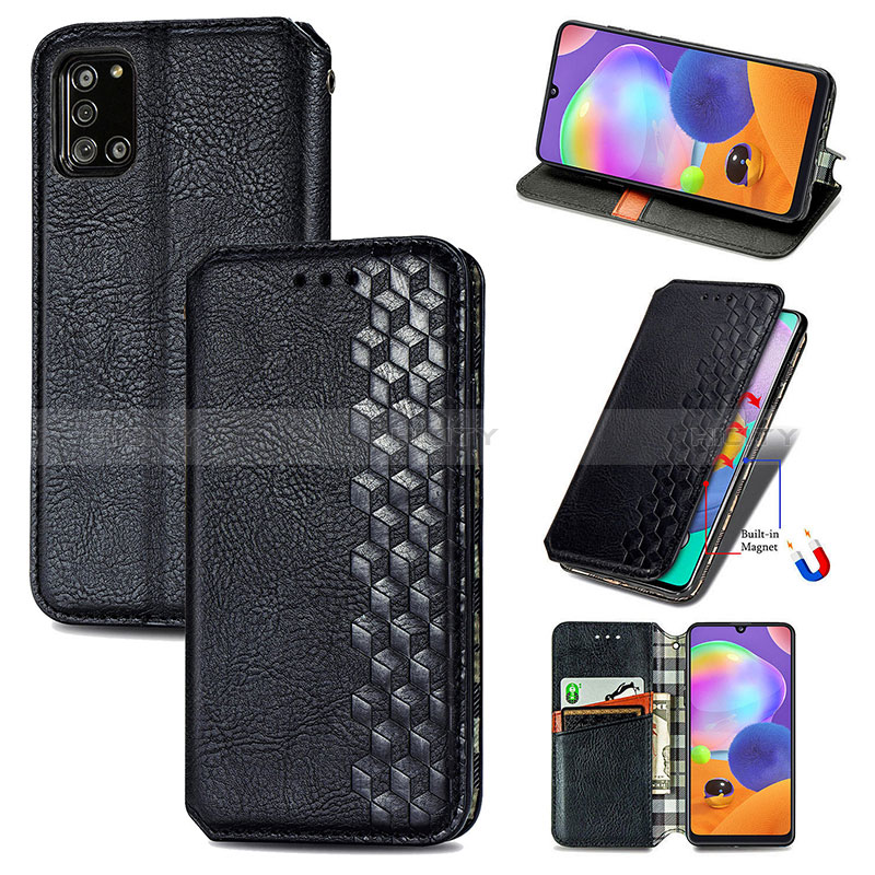 Coque Portefeuille Livre Cuir Etui Clapet S01D pour Samsung Galaxy A31 Plus