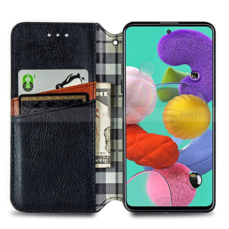 Coque Portefeuille Livre Cuir Etui Clapet S01D pour Samsung Galaxy A51 5G Plus