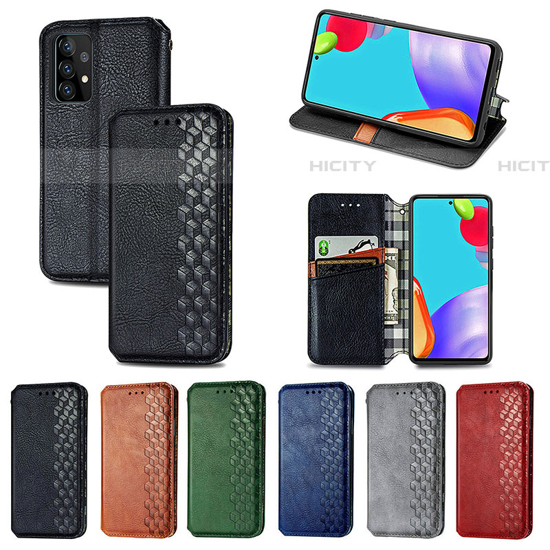 Coque Portefeuille Livre Cuir Etui Clapet S01D pour Samsung Galaxy A52 5G Plus