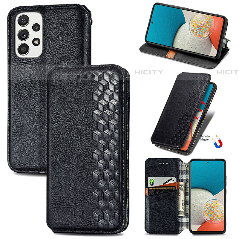 Coque Portefeuille Livre Cuir Etui Clapet S01D pour Samsung Galaxy A53 5G Plus