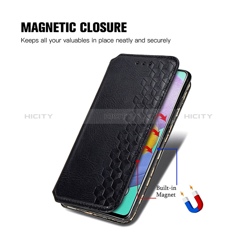 Coque Portefeuille Livre Cuir Etui Clapet S01D pour Samsung Galaxy A71 4G A715 Plus