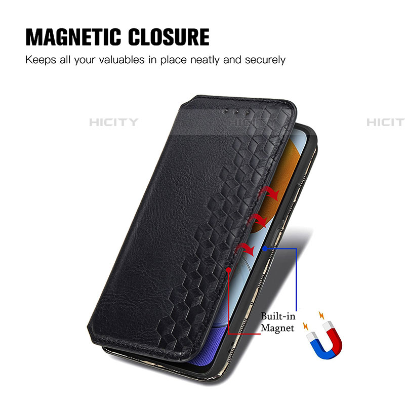 Coque Portefeuille Livre Cuir Etui Clapet S01D pour Samsung Galaxy F23 5G Plus