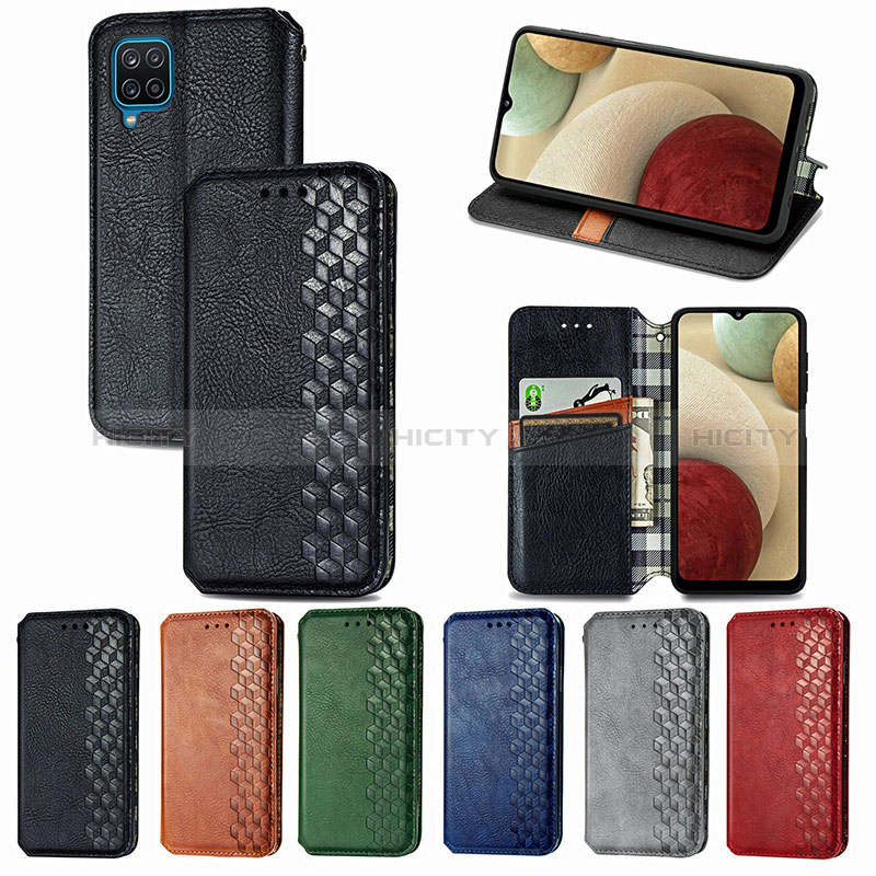 Coque Portefeuille Livre Cuir Etui Clapet S01D pour Samsung Galaxy M12 Plus