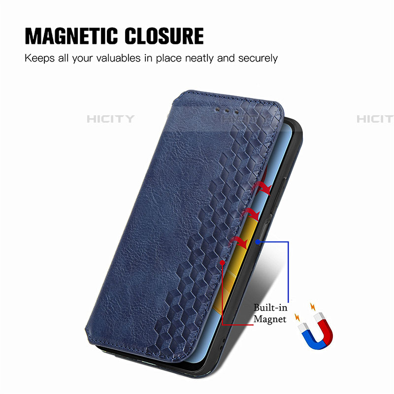 Coque Portefeuille Livre Cuir Etui Clapet S01D pour Samsung Galaxy M13 4G Plus