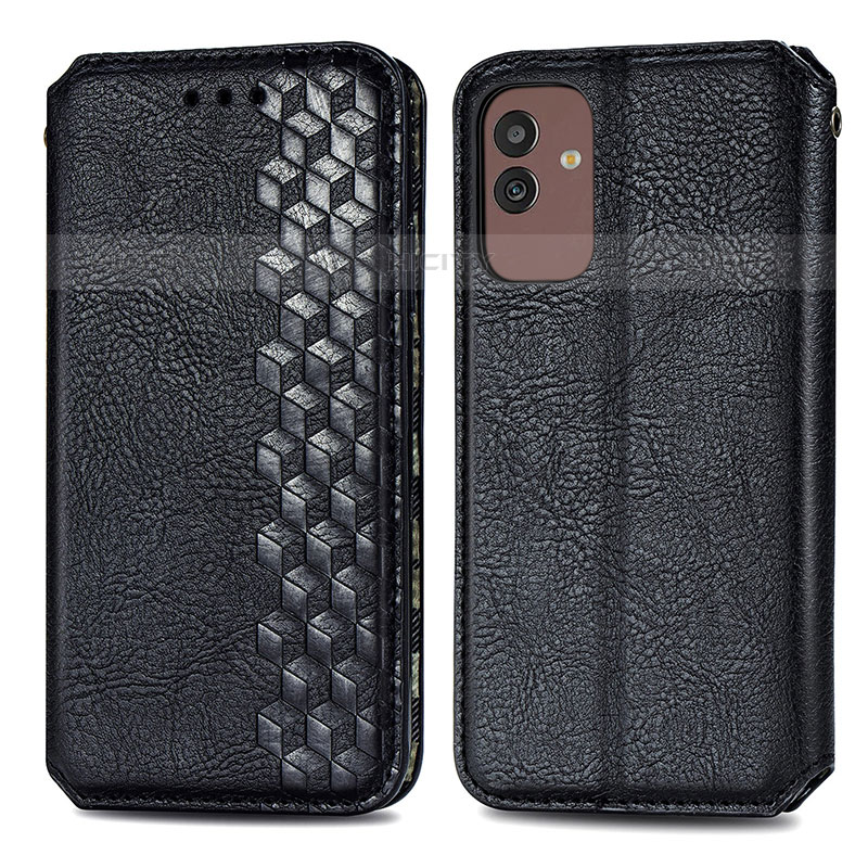 Coque Portefeuille Livre Cuir Etui Clapet S01D pour Samsung Galaxy M13 5G Noir Plus