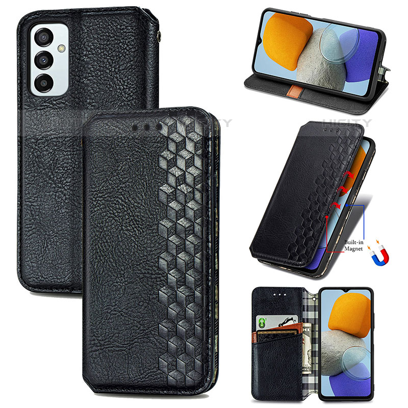 Coque Portefeuille Livre Cuir Etui Clapet S01D pour Samsung Galaxy M23 5G Plus