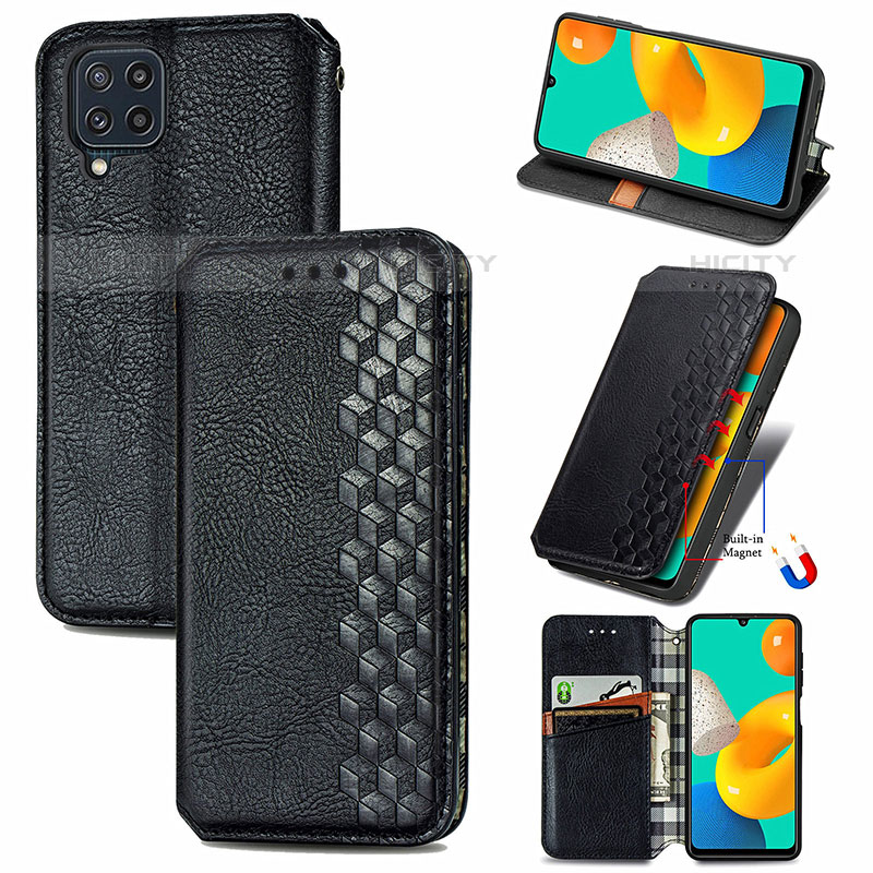 Coque Portefeuille Livre Cuir Etui Clapet S01D pour Samsung Galaxy M32 4G Plus