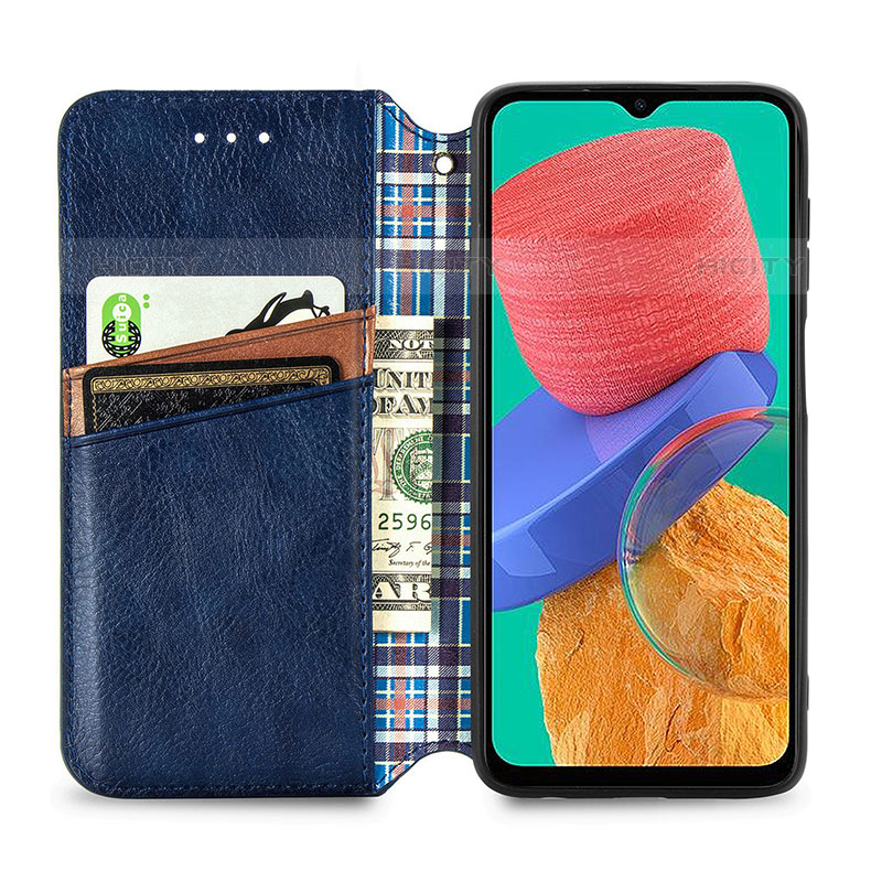 Coque Portefeuille Livre Cuir Etui Clapet S01D pour Samsung Galaxy M33 5G Plus