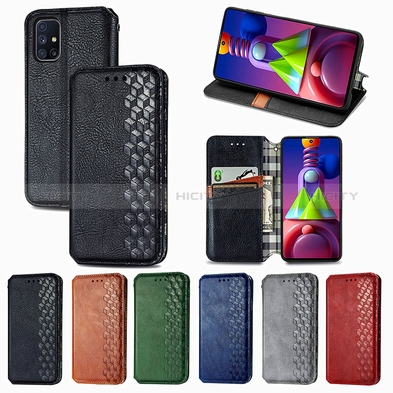 Coque Portefeuille Livre Cuir Etui Clapet S01D pour Samsung Galaxy M51 Plus