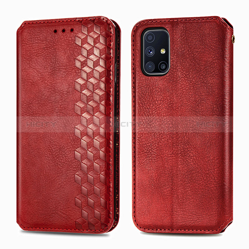 Coque Portefeuille Livre Cuir Etui Clapet S01D pour Samsung Galaxy M51 Plus