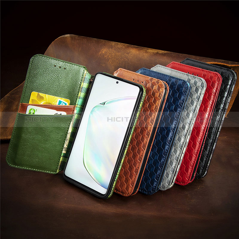 Coque Portefeuille Livre Cuir Etui Clapet S01D pour Samsung Galaxy Note 10 Lite Plus