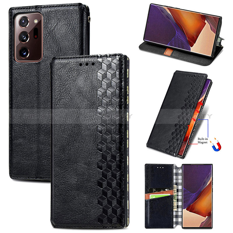 Coque Portefeuille Livre Cuir Etui Clapet S01D pour Samsung Galaxy Note 20 Ultra 5G Plus